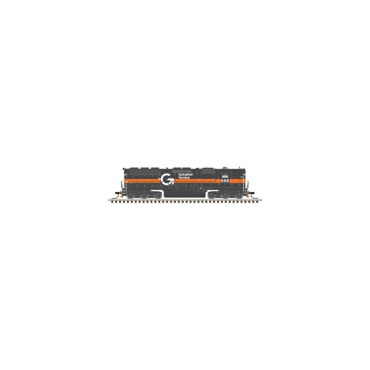 EMD SD45 High Nose - Sound and DCC - Master(R) Gold -- Guilford ST 681 (gray, orange), N, Atlas Model Railroad Co. 40006017