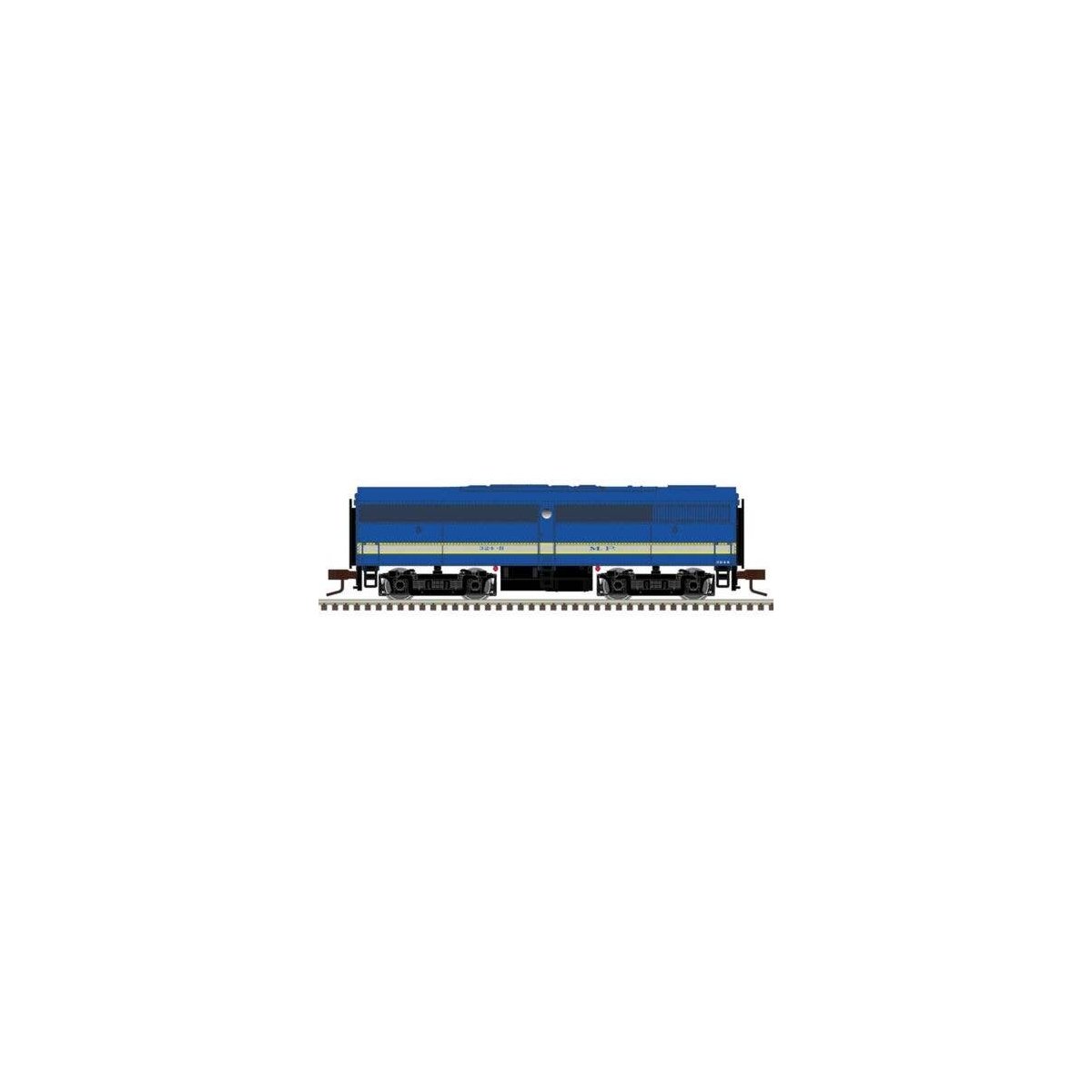 Alco FB1 - Sound and DCC - Master(R) Gold -- Missouri Pacific 324B (blue, gray, yello, N, Atlas Model Railroad Co. 40005117