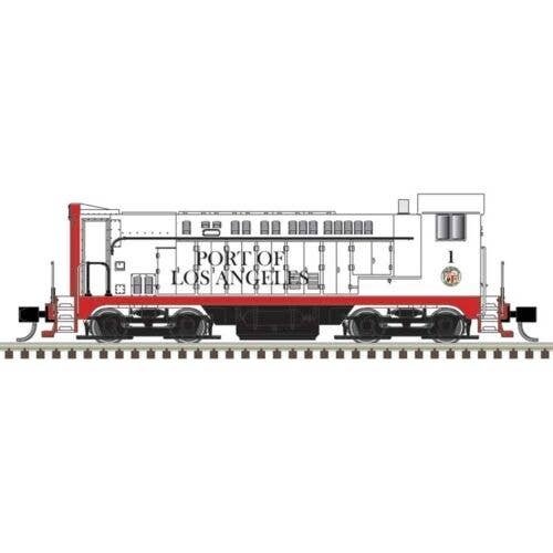 Baldwin VO1000 - Standard DC - Master(R) Silver -- Port of Los Angeles 1 (white, red), N, Atlas Model Railroad Co. 40005963