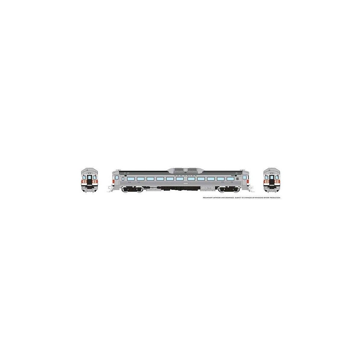 Budd RDC-1 Phase 1 - Sound and DCC -- New Haven (McGinnis Scheme), N, Rapido Trains Inc 516509