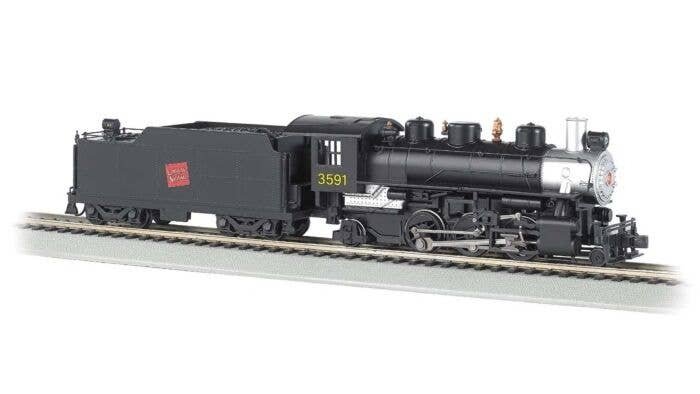 Baldwin 2-6-2 Prairie with Smoke - Standard DC -- Canadian National 3591 (black, silver), HO, Bachmann Industries 51531