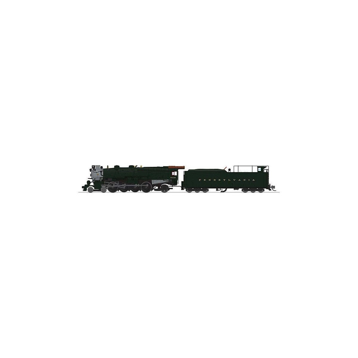 Class M1b 4-8-2 Mountain - Sound and DCC - Paragon4(TM) -- Pennsylvania Railroad 6759 (bl, N, Broadway Limited Imports 8516