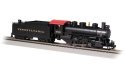 USRA 0-6-0 with Short-Haul Tender - Standard DC -- Pennsylvania Railroad 2402 (black), HO, Bachmann Industries 50410