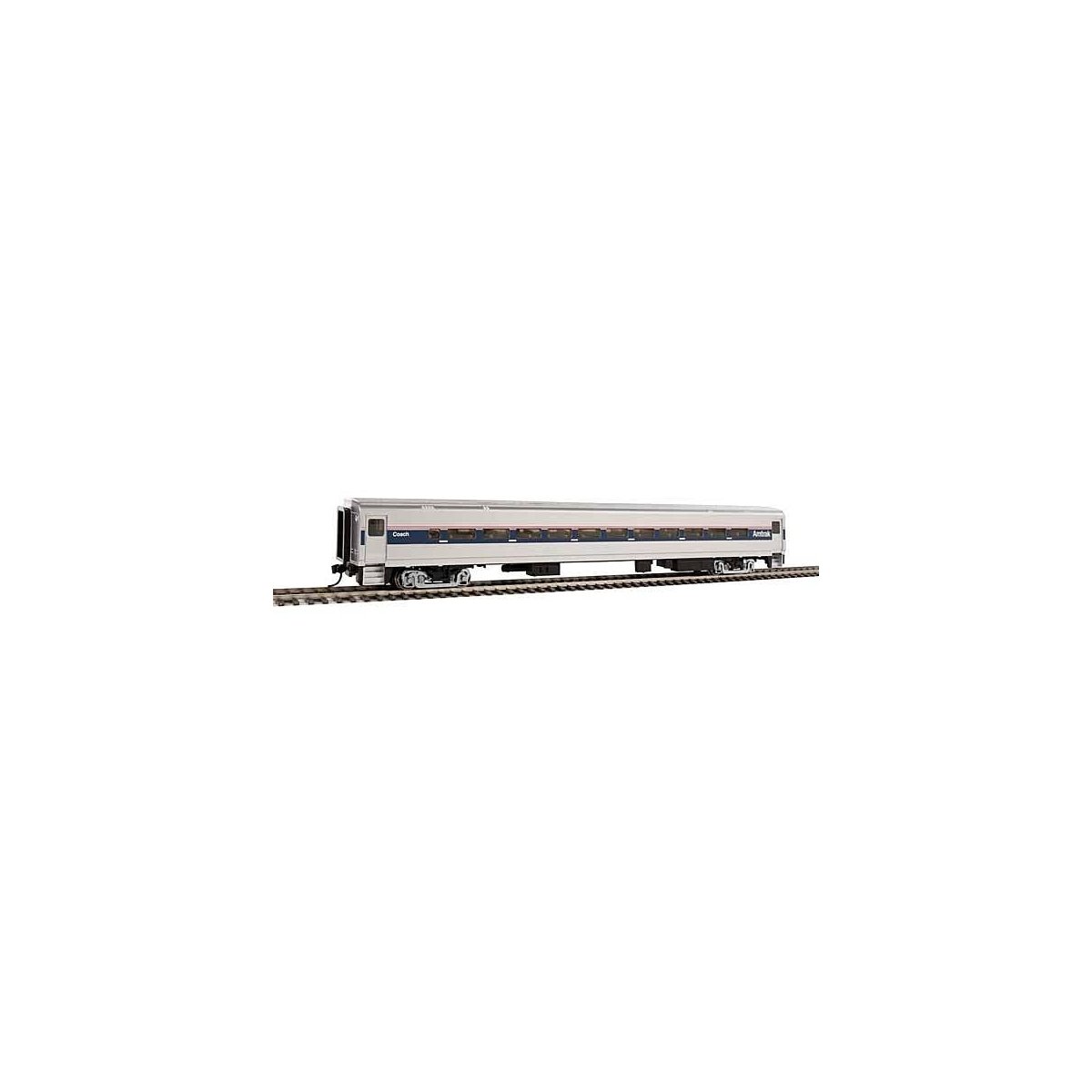 85′ Horizon Fleet Coach - Ready to Run -- Amtrak(R) (Phase IV silver, Wide Blue, Thin Red and W, HO, WalthersMainline 31001