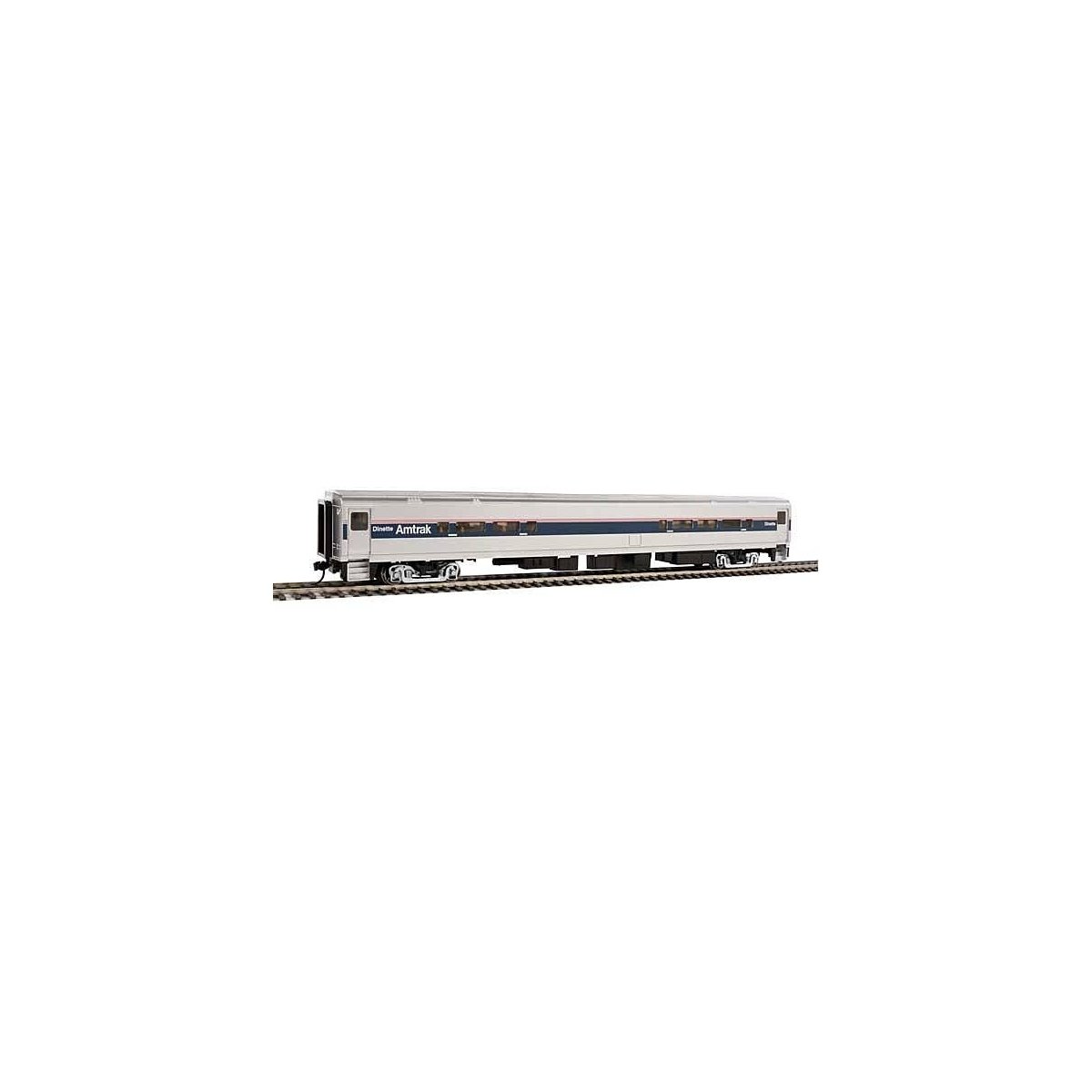 85′ Horizon Cafe/Club Food Service Car - Ready to Run -- Amtrak(R) (Phase IV silver, Wide Blue,, HO, WalthersMainline 31051