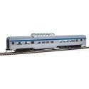 85′ Budd Dome Coach - Ready to Run -- Via Rail Canada (silver, blue, yellow), HO, WalthersMainline 30405