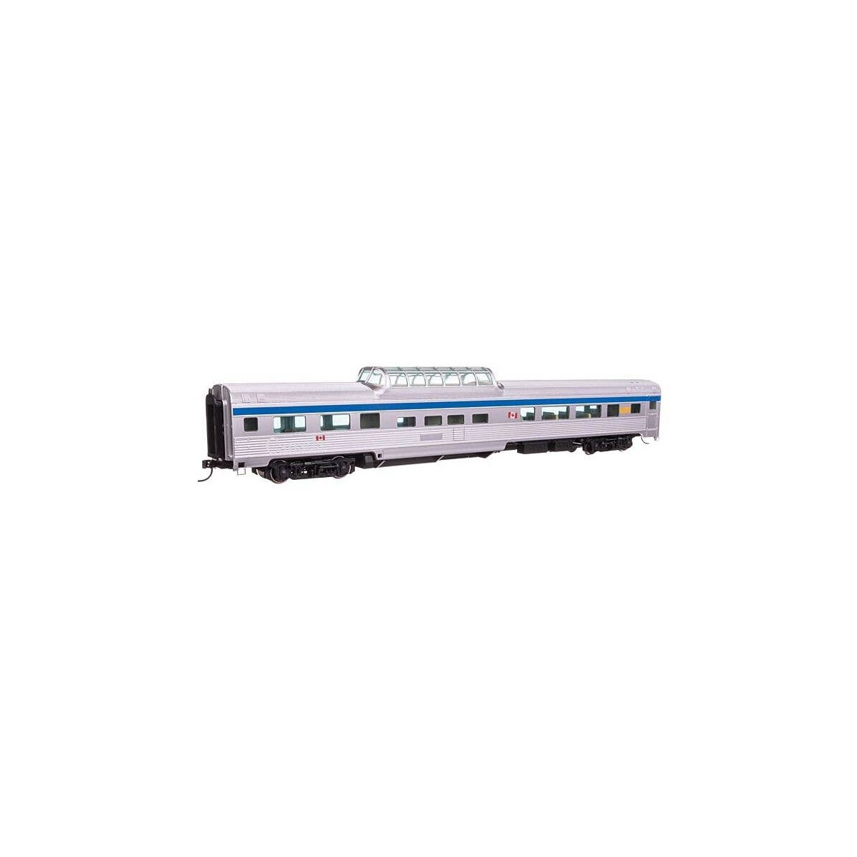 85′ Budd Dome Coach - Ready to Run -- VIA Rail, HO, WalthersMainline 30414