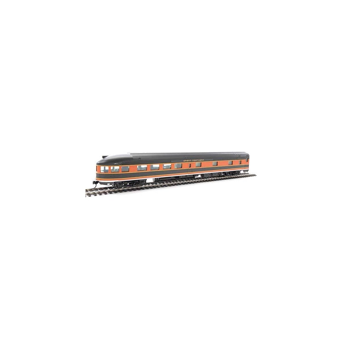 85′ Budd Observation - Ready To Run -- Great Northern, HO, WalthersMainline 30367