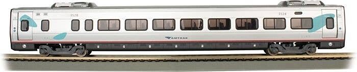 Acela Business Class Coach with Interior Lights - Ready to Run - Spectrum(R) -- Amtrak 3528 , HO, Bachmann Industries 89946