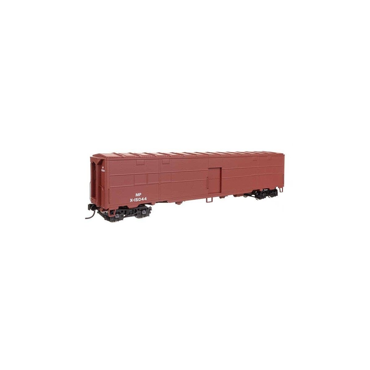 CBQ-Style Express Boxcar Troop Kitchen Conversion - Ready to Run -- Missouri Pacific X-15044, HO, WalthersProto 10823