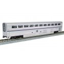 Superliner I Coach-Baggage- Lighted - Ready to Run -- Amtrak 31003 (Phase VI silver, blue, red), HO, Kato USA Inc 3560941