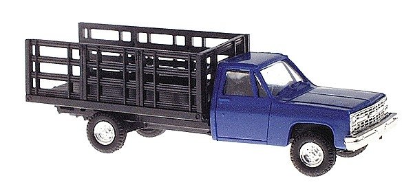 Chevrolet Pick-Up with Stakebed Body -- Blue, HO, Trident Miniatures 901532