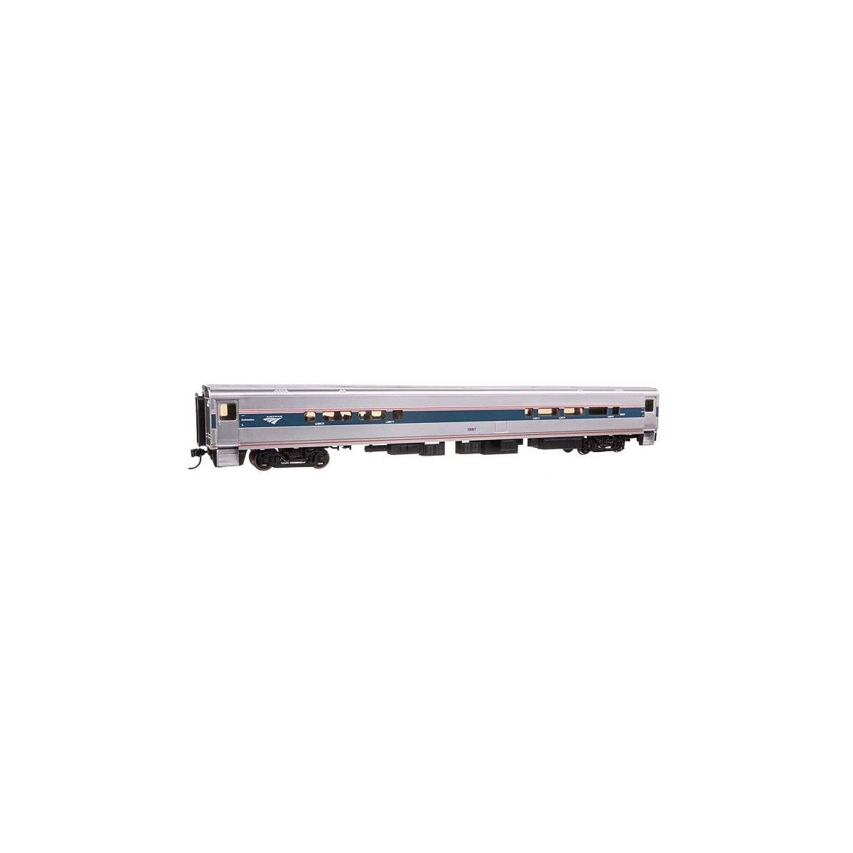 85′ Horizon Cafe/Club Food Service Car - Ready to Run -- Amtrak(R) Phase VI 58007, HO, WalthersMainline 31062