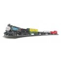 Chessie Special - Standard DC -- Chesapeake & Ohio 0-6-0 Steam Loco, 4 Freight Cars Track Oval, HO, Bachmann Industries 750