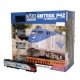 Amtrak P42 Superliner Starter Set - Standard DC -- Amtrak 161 (50th Phase I) Viewliner Baggage, 2 , HO, Kato USA Inc 303003