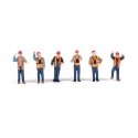 Railroad Yard Crew pkg(6), HO, Walthers SceneMaster 6065