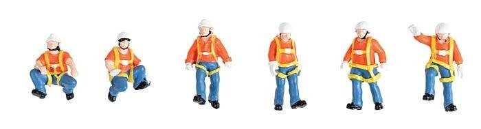 Trackside Workers - Transload Facility -- 6-Pack, HO, Walthers SceneMaster 6201