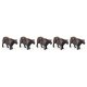 Beef Cattle pkg(16), HO, Walthers SceneMaster 6050
