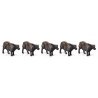 Beef Cattle pkg(16), HO, Walthers SceneMaster 6050