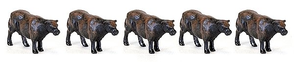 Beef Cattle pkg(16), HO, Walthers SceneMaster 6050