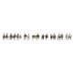 Sitting People -- pkg(18), HO, Walthers SceneMaster 6091