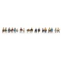 Sitting People -- pkg(18), HO, Walthers SceneMaster 6091
