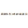 Sitting People -- pkg(18), HO, Walthers SceneMaster 6091