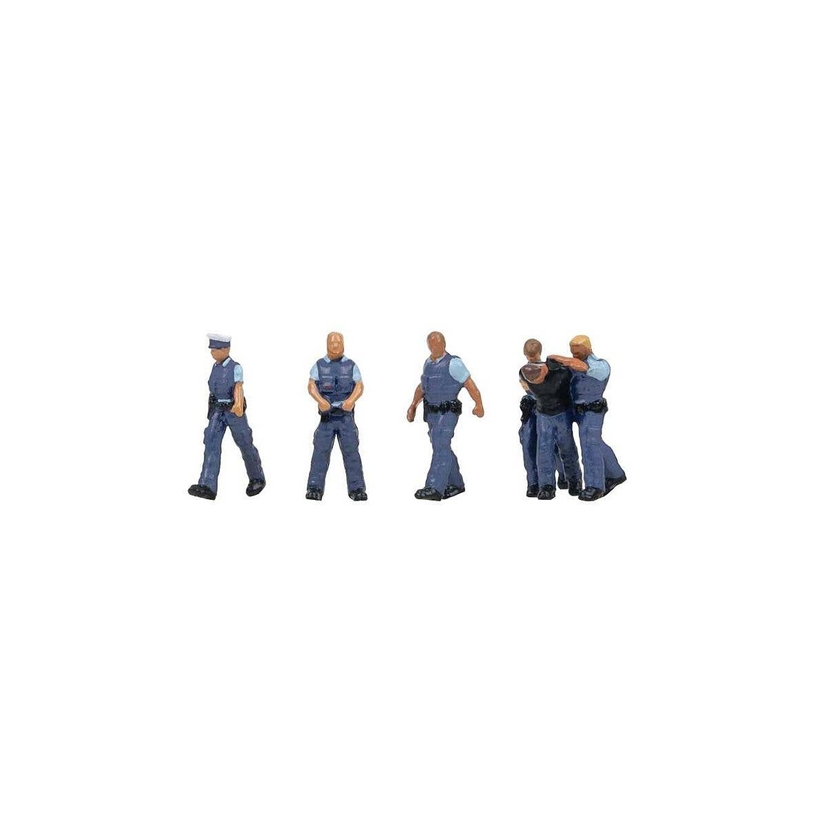 Police Officers (Modern) -- pkg(6), HO, Faller Gmbh 151716