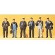 Industrial/Dock Workers pkg(6), HO, Preiser Kg 10350