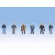 Construction Workers pkg(6) - Set 2, HO, Walthers SceneMaster 6047