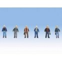 Construction Workers pkg(6) - Set 2, HO, Walthers SceneMaster 6047