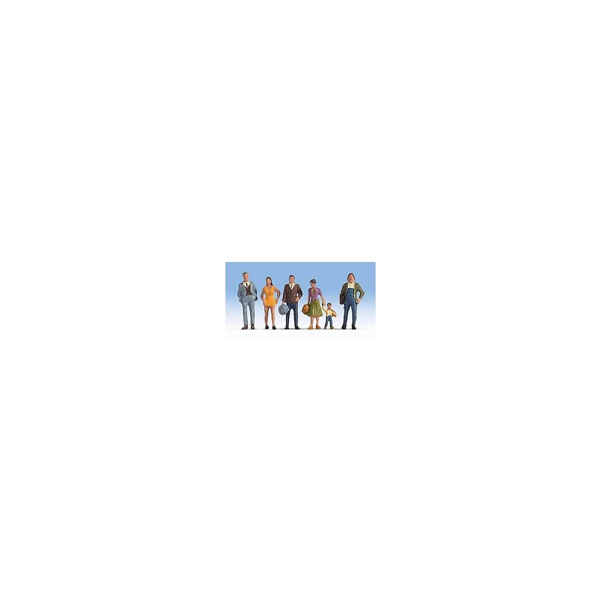 Pedestrians pkg(6) -- Set 2, HO, Walthers SceneMaster 6056