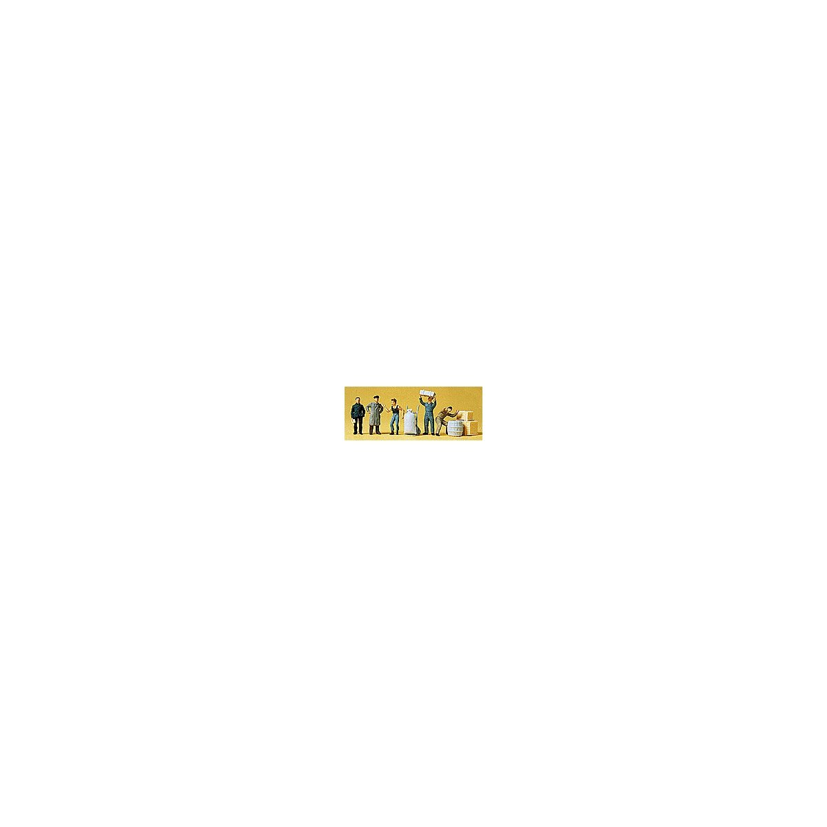 Loading Dock Workers -- pkg(5), HO, Preiser Kg 14147