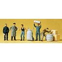 Loading Dock Workers -- pkg(5), HO, Preiser Kg 14147
