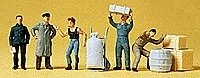 Loading Dock Workers -- pkg(5), HO, Preiser Kg 14147