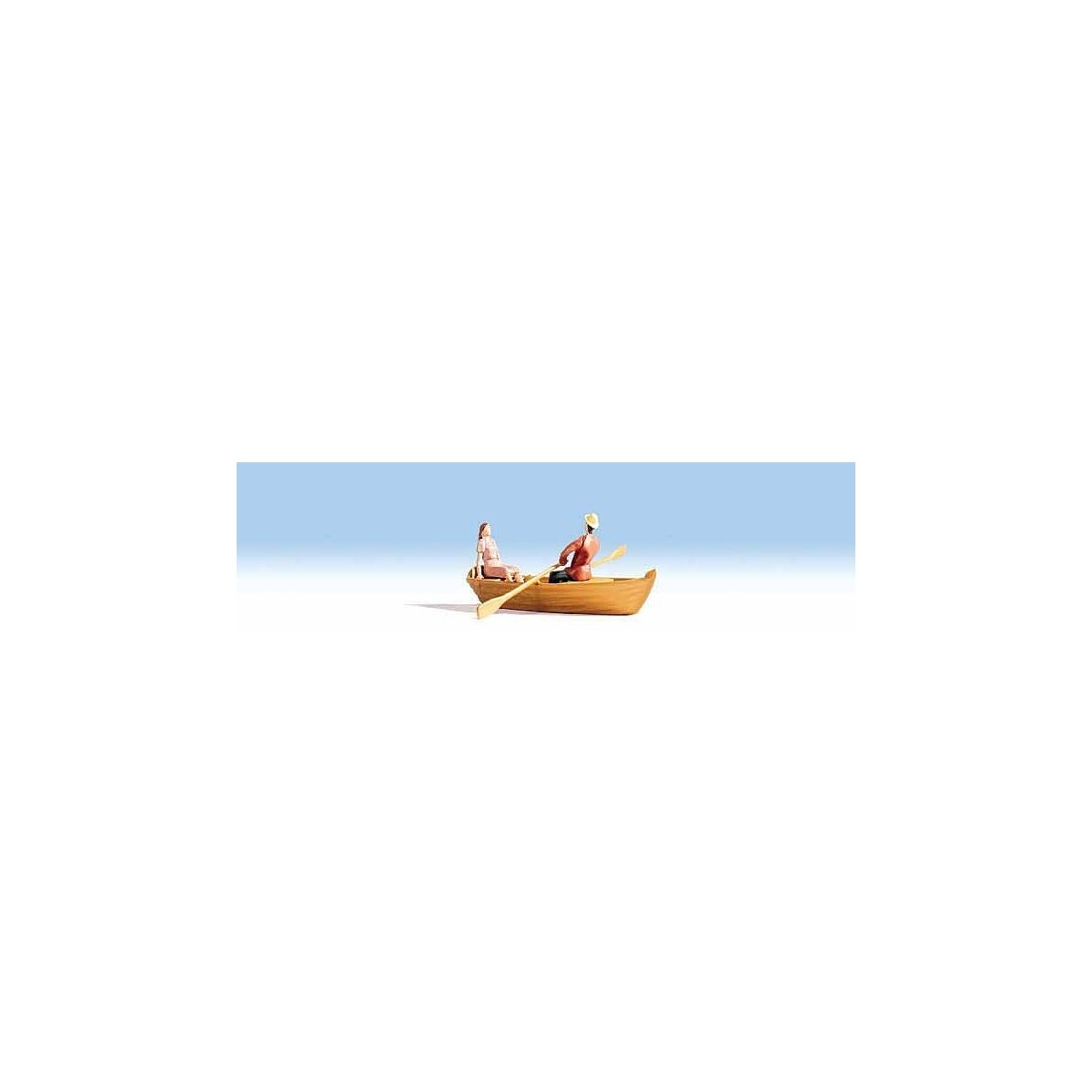 Row Boat and Two Passengers, HO, Walthers SceneMaster 6062
