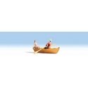 Row Boat and Two Passengers, HO, Walthers SceneMaster 6062
