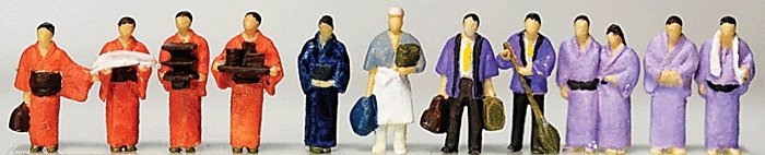 Hot Springs Guests -- Set 2 pkg(12), N, TomyTec Co LTD 253129
