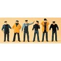 People Working -- Ship′s Crewmen pkg(6), HO, Preiser Kg 10353