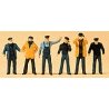 People Working -- Ship′s Crewmen pkg(6), HO, Preiser Kg 10353