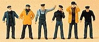 People Working -- Ship′s Crewmen pkg(6), HO, Preiser Kg 10353