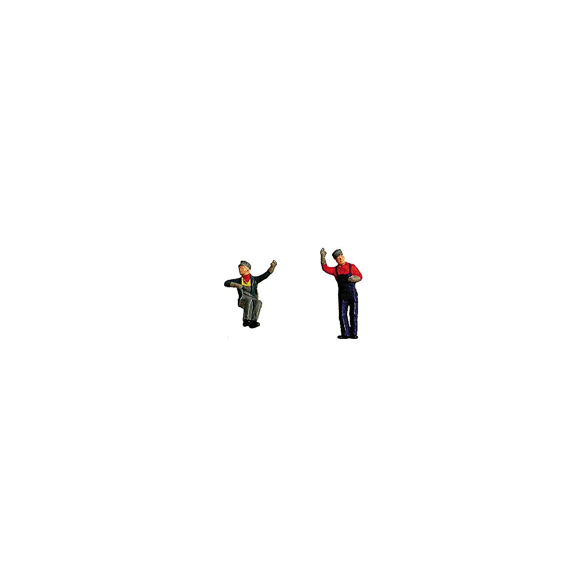 Engineer & Fireman -- Waving & Sitting, HO, Labelle Industries 7002