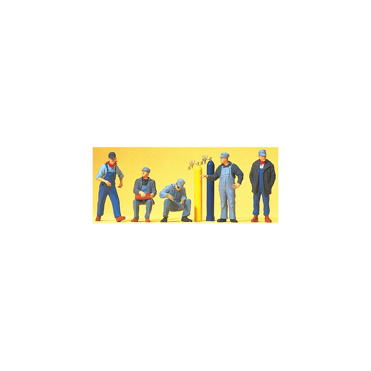 United States Railroad Workers -- With Welding Equipment pkg(5), HO, Preiser Kg 10535