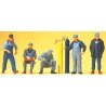 United States Railroad Workers -- With Welding Equipment pkg(5), HO, Preiser Kg 10535