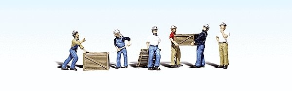 Scenic Accents(R) -- Dock Workers pkg(6), HO, Woodland Scenics 1823