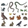 Small Animal Set -- Various Small Animals, HO, Busch Gmbh & Co Kg 1153