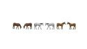 Horses -- Set 2 pkg(6), N, TomyTec Co LTD 328155