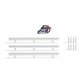 Super Racer 1 - Action Set -- Silver Motorcycle with Rider, 3 Sections of Highway Guardrails, HO, Busch Gmbh & Co Kg 7940