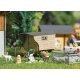 Sheep Shearing - Action Set -- Man Shearing Sheep, Sheared Sheep, Wheelbarrow, Sheep Pen, Wool, HO, Busch Gmbh & Co Kg 7933