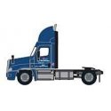 Freightliner Cascadia Raised-Roof 2-Axle Semi Tractor - Assembled -- Yellow Roadway 1 (blue), N, Trainworx Inc 4258401